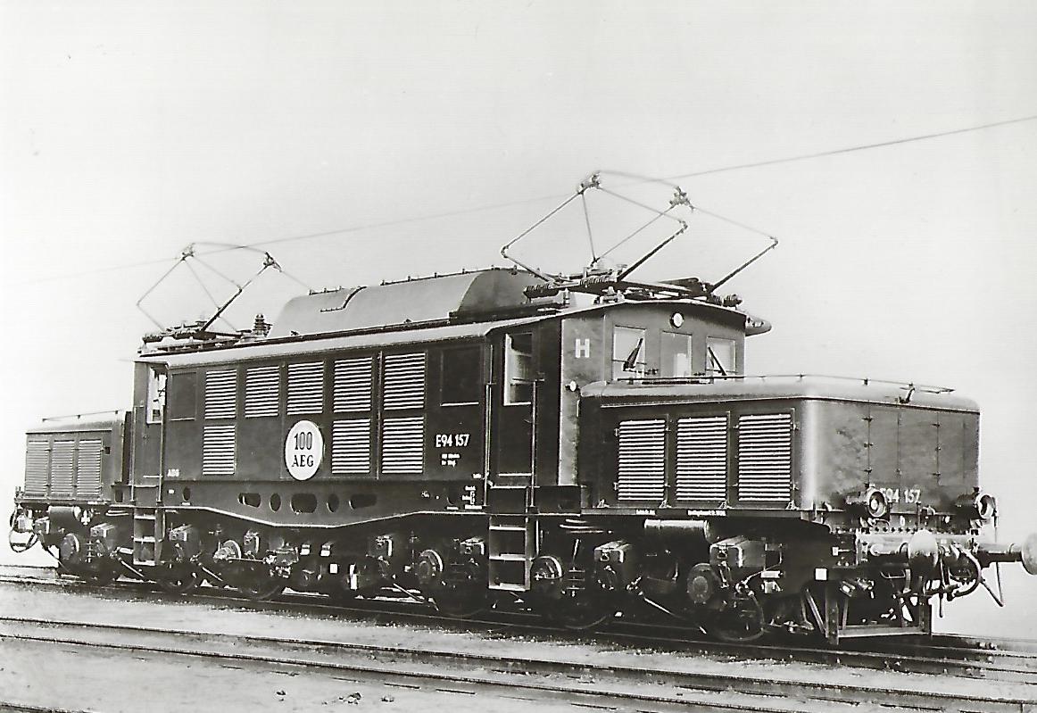 Güterzug-Lokomotive E 94 157. 100. AEG- Lokomotive der BR 94. Eisenbahn Bestell-Nr. 1066