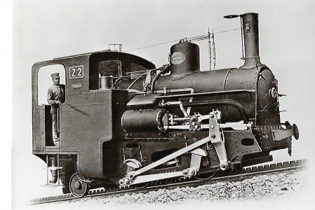 Schneebergbahn. Zahnradlokomotive Z 2, Krauss & Co Linz 1897. Eisenbahn Bestell-Nr. 1091