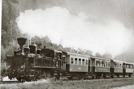 Montafonerbahn AG. Dampflokomotive 178.84 bei Lorüns. Eisenbahn Bestell-Nr. 1151