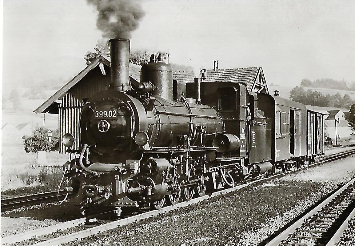 ÖBB Schmalspur-Stütztender-Lokomotive 399.02. Eisenbahn Bestell-Nr. 1171