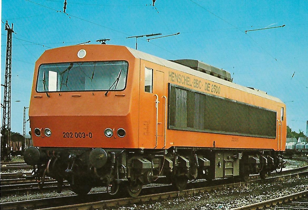 Henschel-BBC DE 2500 Diesel-elektrische Versuchslokomotive. Eisenbahn Bestell-Nr. 1187