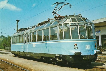 Elektr. Triebwagen 491 001-4 „Gläserner Zug“. Eisenbahn Bestell-Nr. 1240