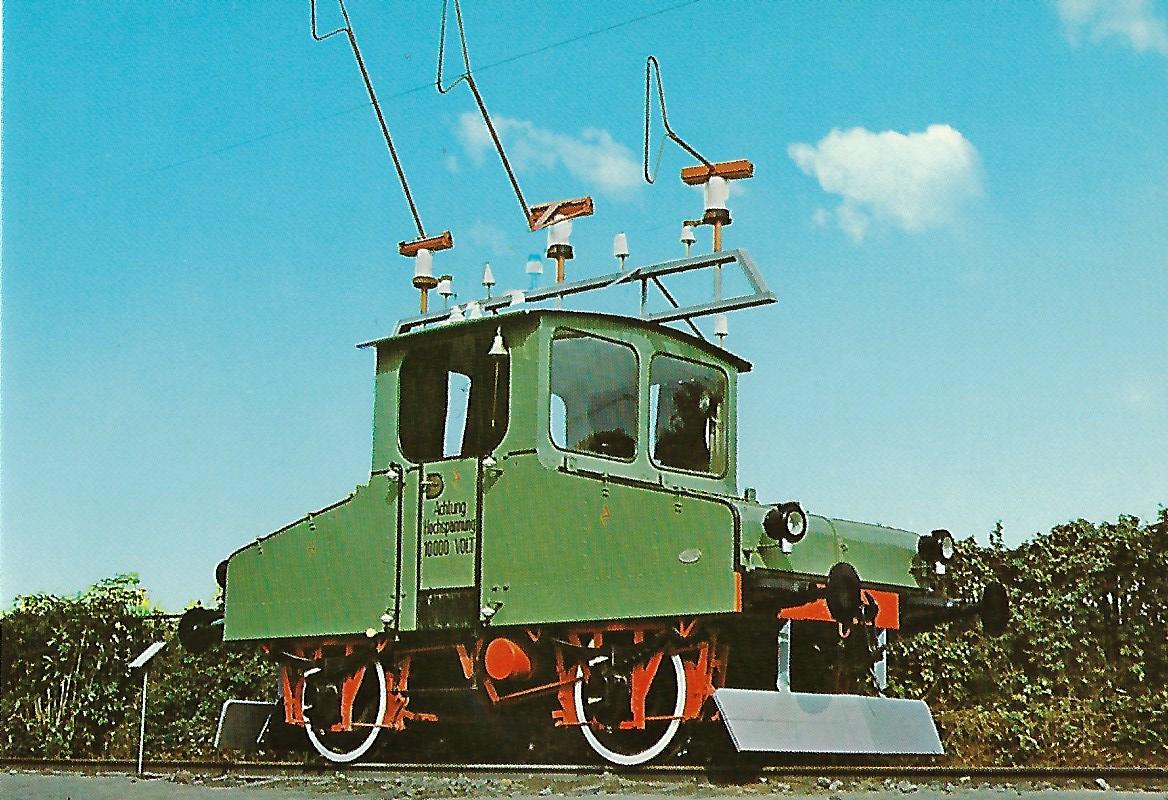 Drehstrom-Versuchslokomotive Siemens & Halske in Dessau. Eisenbahn Bestell-Nr. 1263