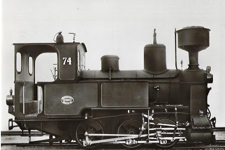 Nebenbahn Zell-Todtnau Lokomotive Nr. 74. Eisenbahn Bestell-Nr. 5100