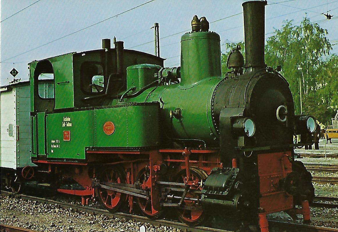 Lokomotive Nr. 74 der Nebenbahn Zell-Todtnau. Eisenbahn Bestell-Nr. 5150