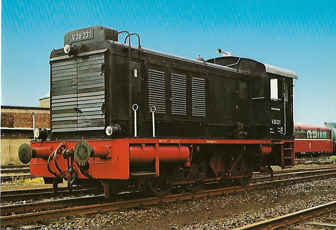 Diesellokomotive V 36 231 in Bochum-Dahlhausen. Eisenbahn Bestell-Nr. 5168