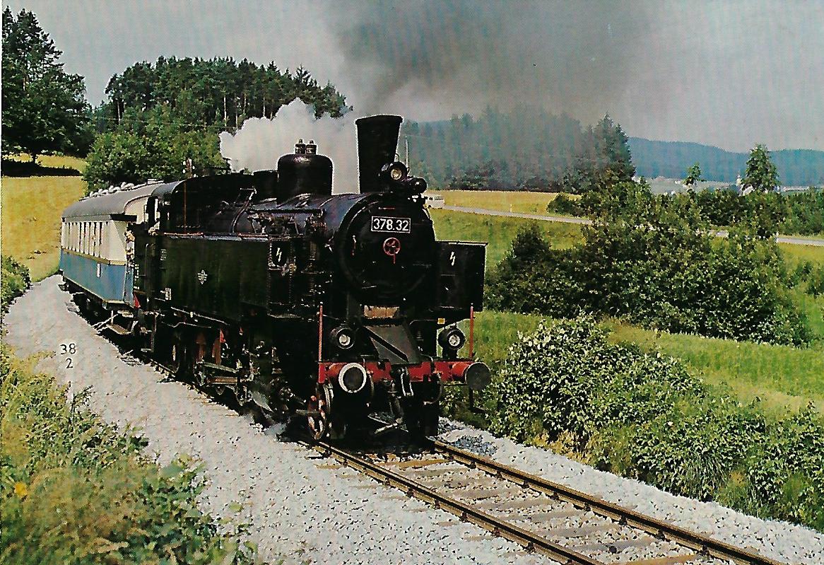 Dampflokomotive 378.32 – Regentalbahn bei Blaibach. Eisenbahn Bestell-Nr. 10204