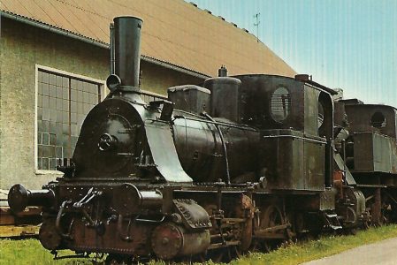 Dampflokomotive „Anna“ (1889), Regentalbahn im Bhf. Viechtach. Eisenbahn Bestell-Nr. 10212