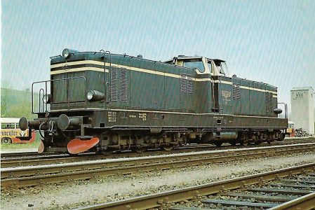 V-Lokomotive KHD (ex KFBE) im Bhf. Viechtach. Eisenbahn Bestell-Nr. 10214