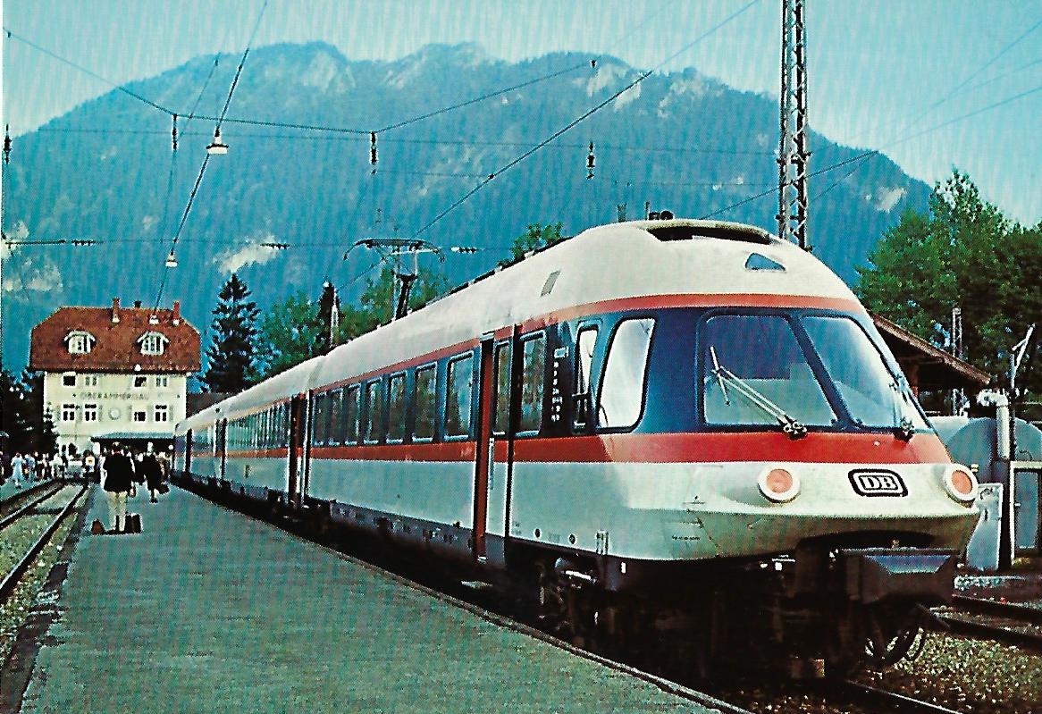ET 403 im Bhf. Oberammergau am 21.10.1976. Eisenbahn Bestell-Nr. 10226