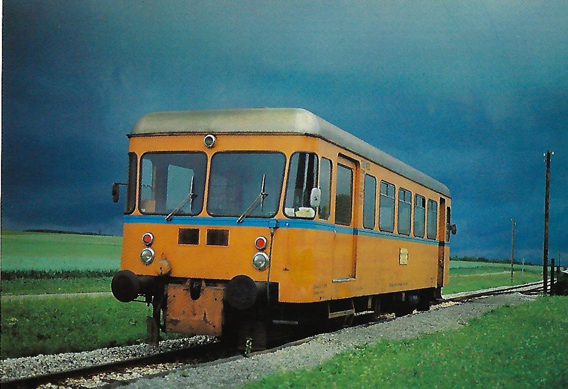 Württembergische Eisenbahn-Gesellschaft (WEG), VT 05 bei Waldhausen. Eisenbahn Bestell-Nr. 10318