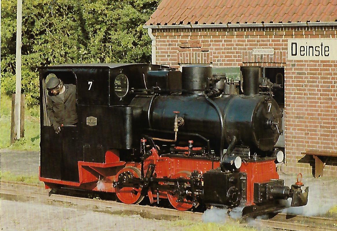 DFKM Dampflokomotive Nr. 7, Deinste bei Stade. Eisenbahn Bestell-Nr. 10342