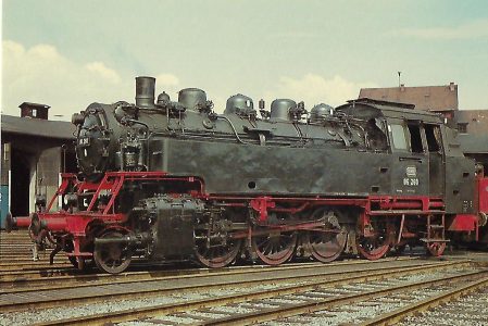 DB 86 260 am 14.4.1968 im Bw Plattling. Eisenbahn Bestell-Nr. 10350