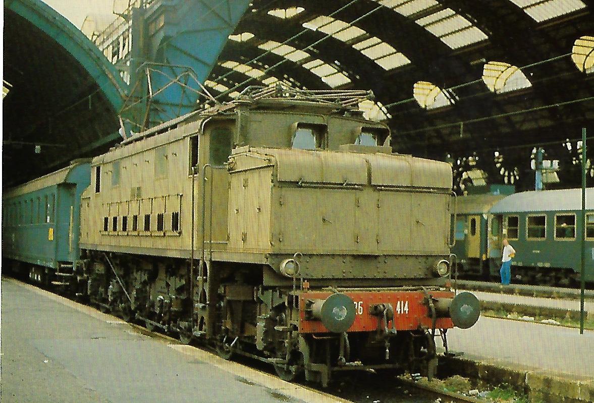 FS, elektrische Lokomotive 626.414 in Mailand. Eisenbahn Bestell-Nr. 10365