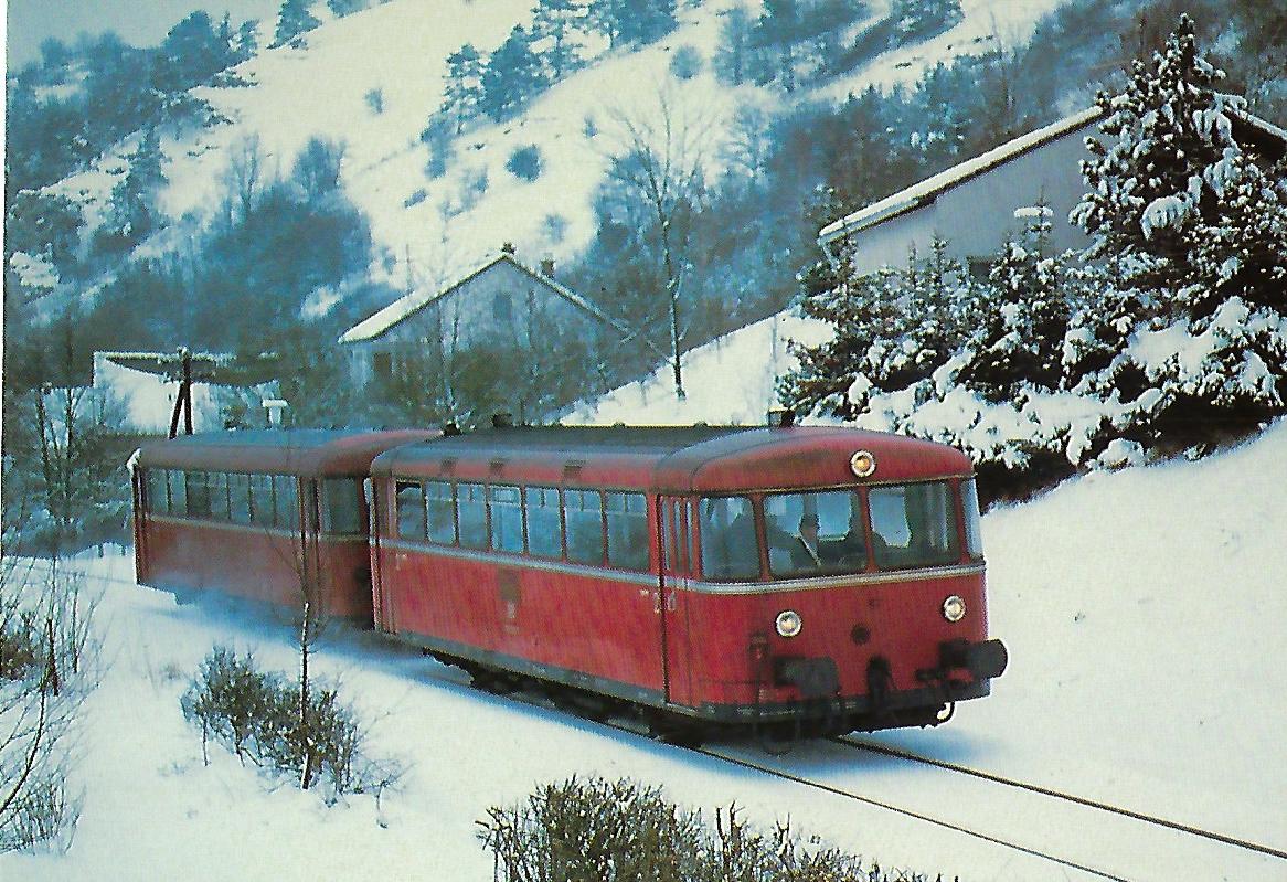 DB, Schienenbus VT 789.5 bei Eichstätt. Eisenbahn Bestell-Nr. 10373