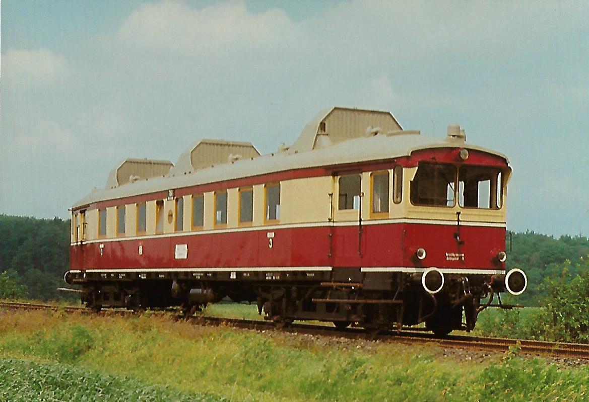 Buxtehude-Harsefelder Eisenbahnfreunde e.V., Triebwagen T 175 bei Ruschwedel. Eisenbahn Bestell-Nr. 10382