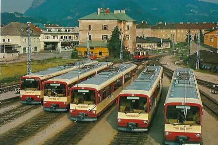 Gelenktriebwagen 41 – 45, Bj. 1983, Salzburg. Eisenbahn Bestell-Nr. 5224