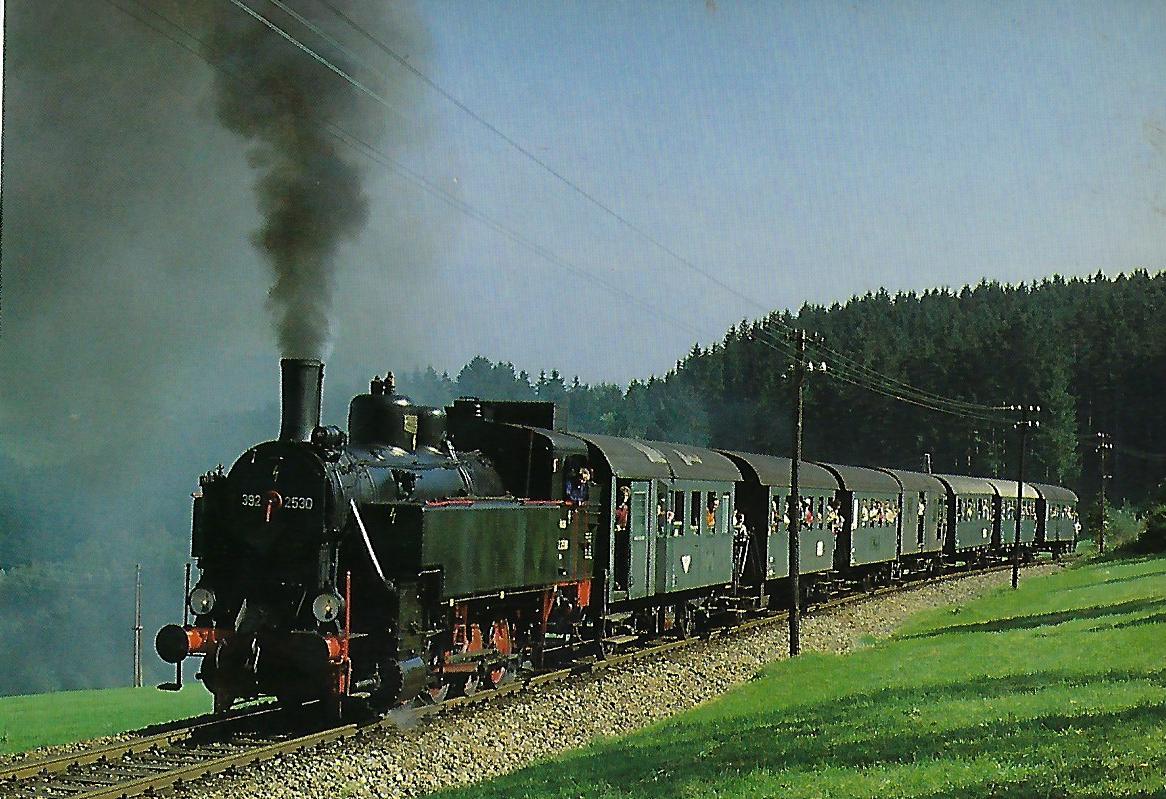 ÖGEG 3925.2530 mit Sonderzug vor Rohrbach-Berg. Eisenbahn Bestell-Nr. 5315