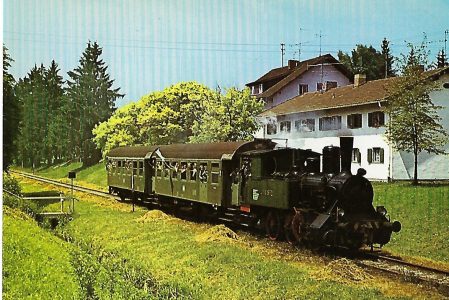 Dampflokomotive J. A. Maffei(Baujahr 1902) bei Nicklheim. Eisenbahn Bestell-Nr. 5320