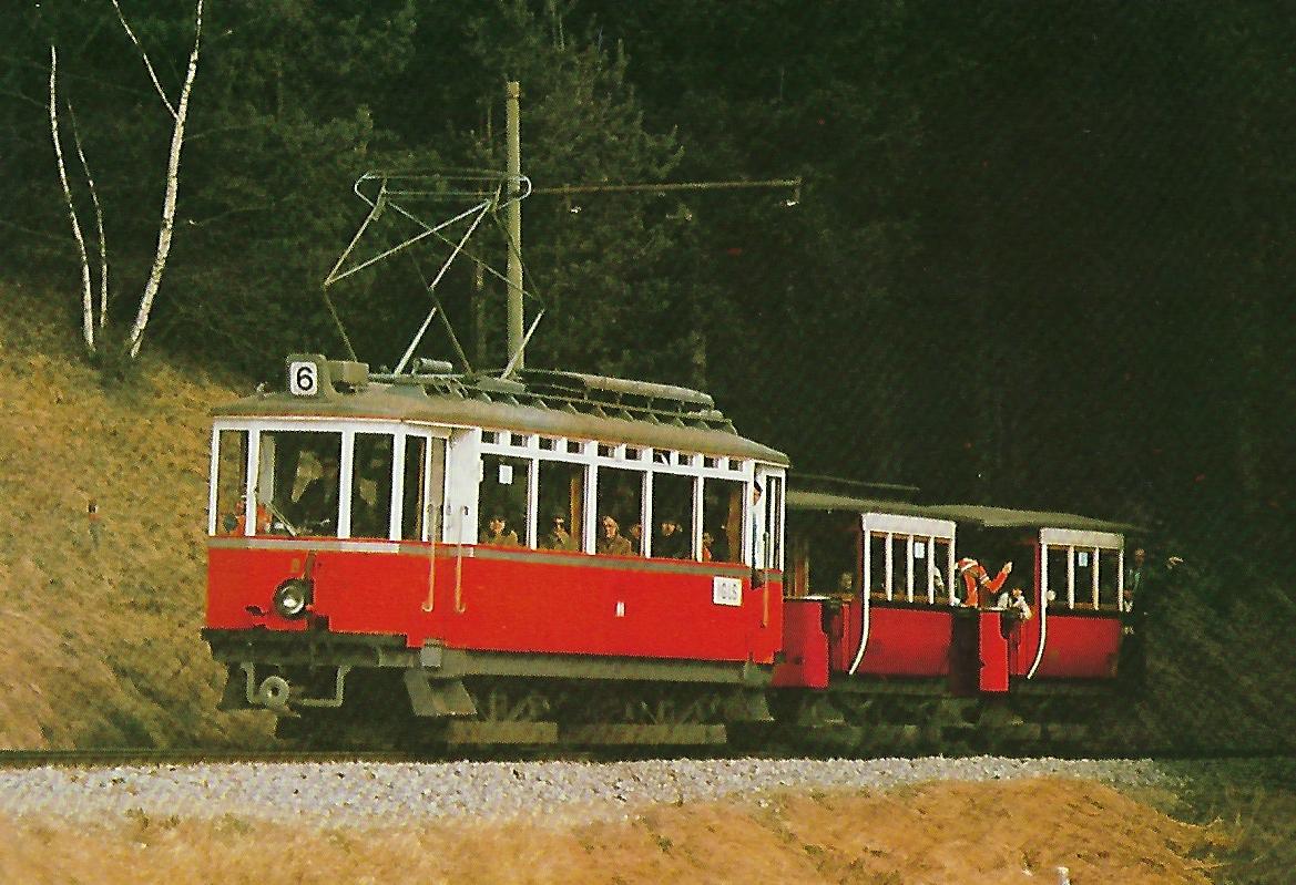 Innsbrucker Verkehrsbetriebe AG, elektr. Tw Nr. 3. Straßenbahn Bestell-Nr. 90660