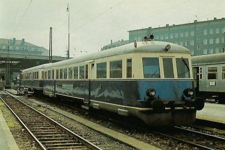 Tegernsee-Bahn AG, Dieseltriebwagen im Hbf. München, 1963. Eisenbahn Bestell-Nr. 10420