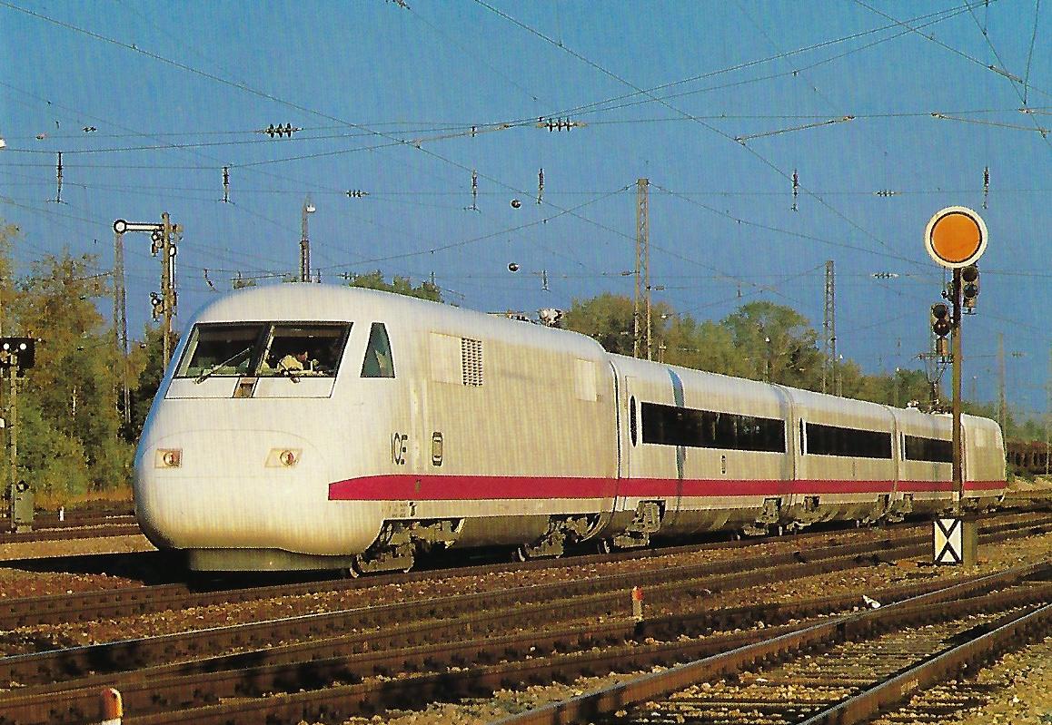 ICE, Hochgeschwindigkeitszug der DB, BZA München 1985, Bo’Bo‘ (Triebkopf). (10435)
