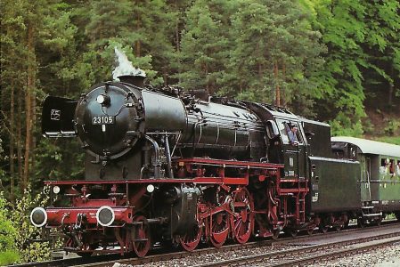 DB, Museumsdampflokomotive 23 105, 1’C1’h2, in Velden 1985. Eisenbahn Bestell-Nr. 10519